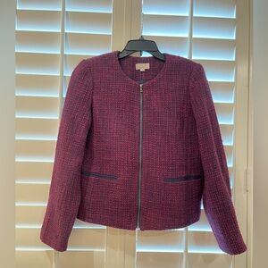 LOFT Women's Rich Purple Tweed Blazer